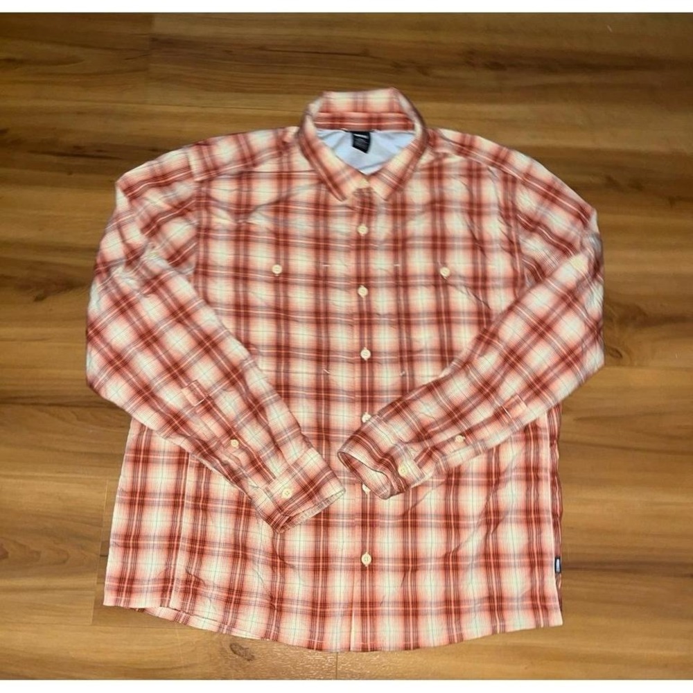 Mens REI Co-op Performance Plaid Utility Button Up Casual Shirt